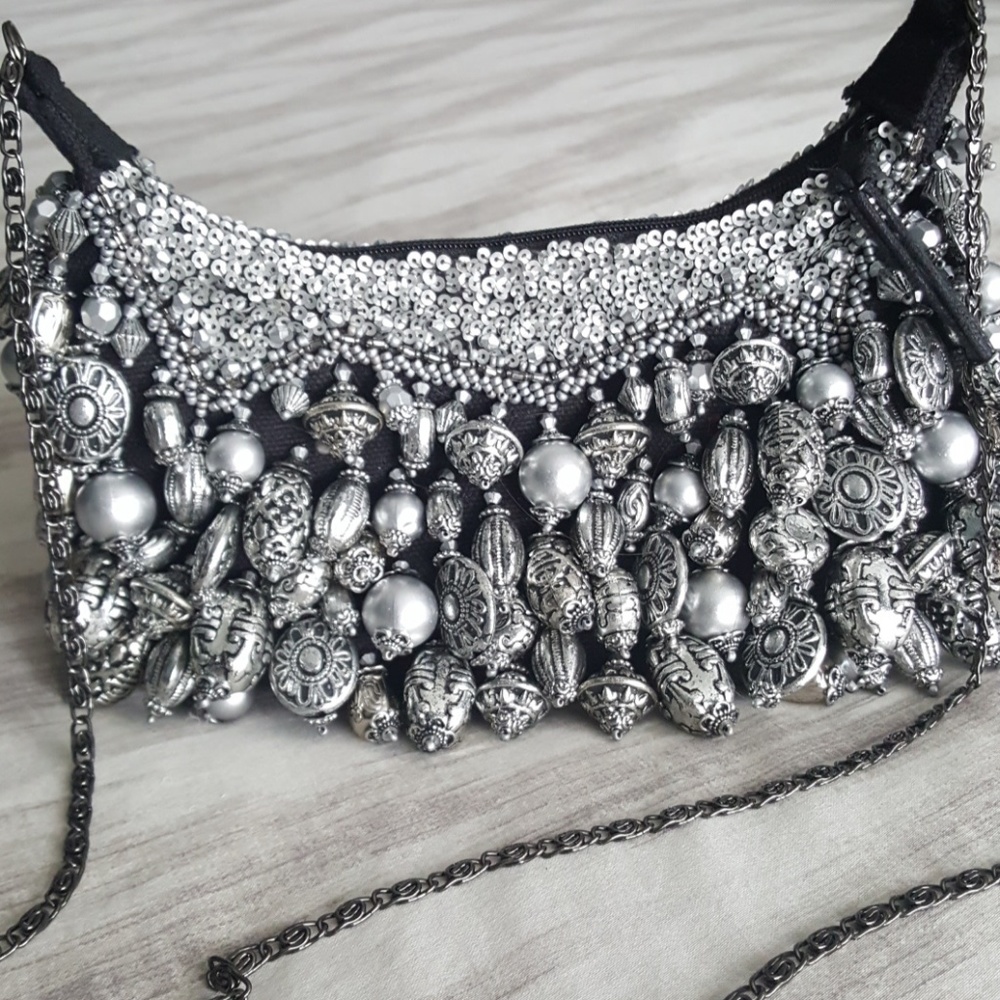 Mary Frances Beaded Crossbody Bag